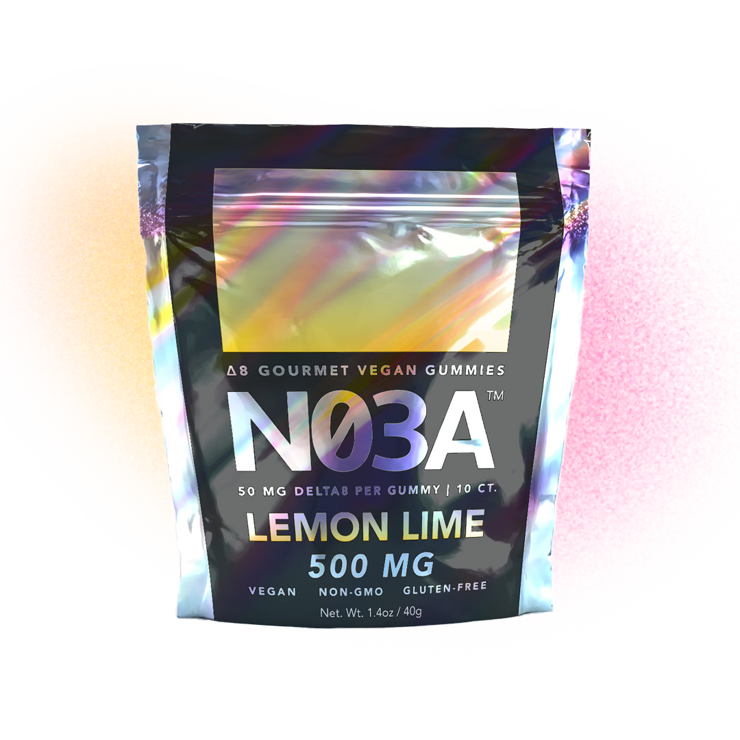 NO3A Δ8 Gourmet Vegan Gummies - 10ct - 50 mg/gummy - 500 mg total