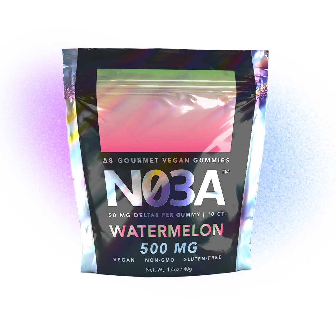 NO3A Δ8 Gourmet Vegan Gummies - 10ct - 50 mg/gummy - 500 mg total