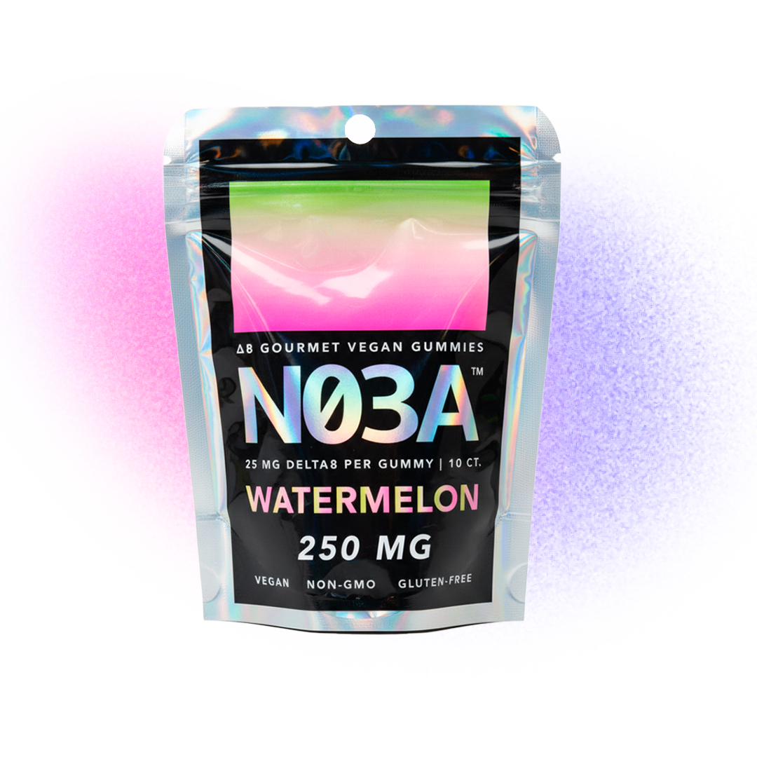 NO3A Δ8 Gourmet Vegan Gummies - 10ct - 25 mg/gummy - 250 mg total