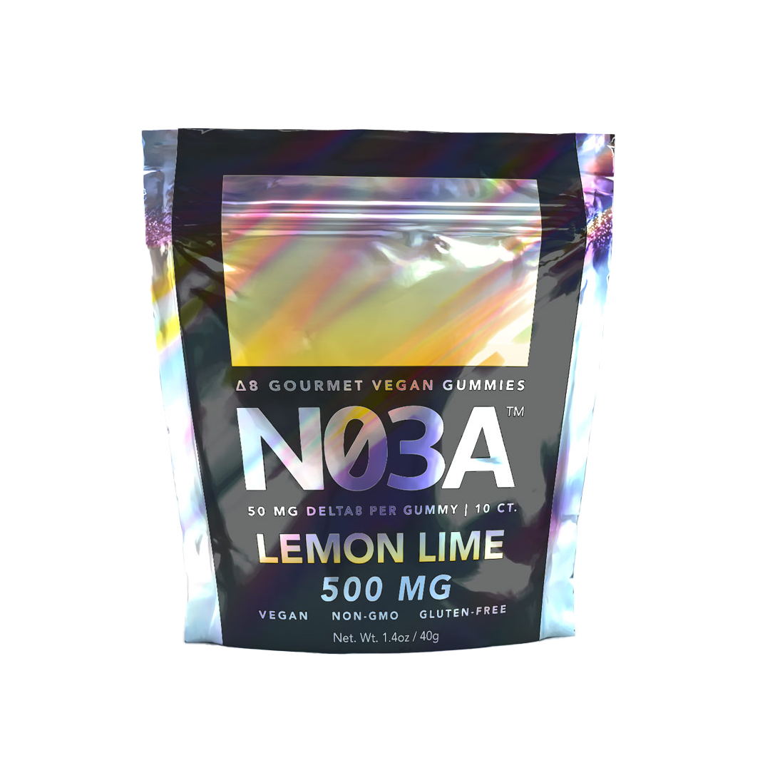 NO3A Δ8 Gourmet Vegan Gummies - 10ct - 50 mg/gummy - 500 mg total