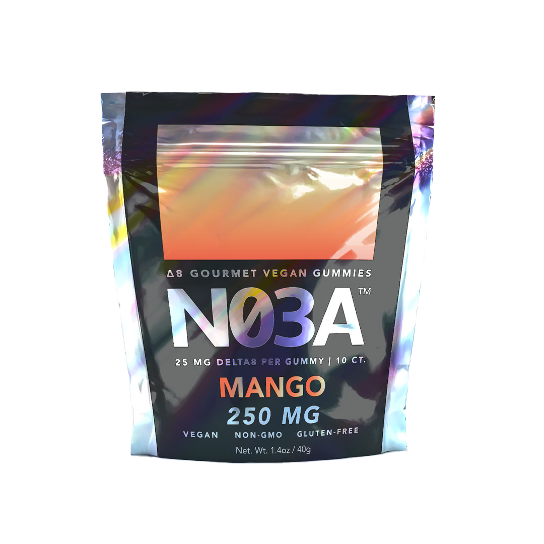 NO3A Δ8 Gourmet Vegan Gummies - 10ct - 50 mg/gummy - 500 mg total