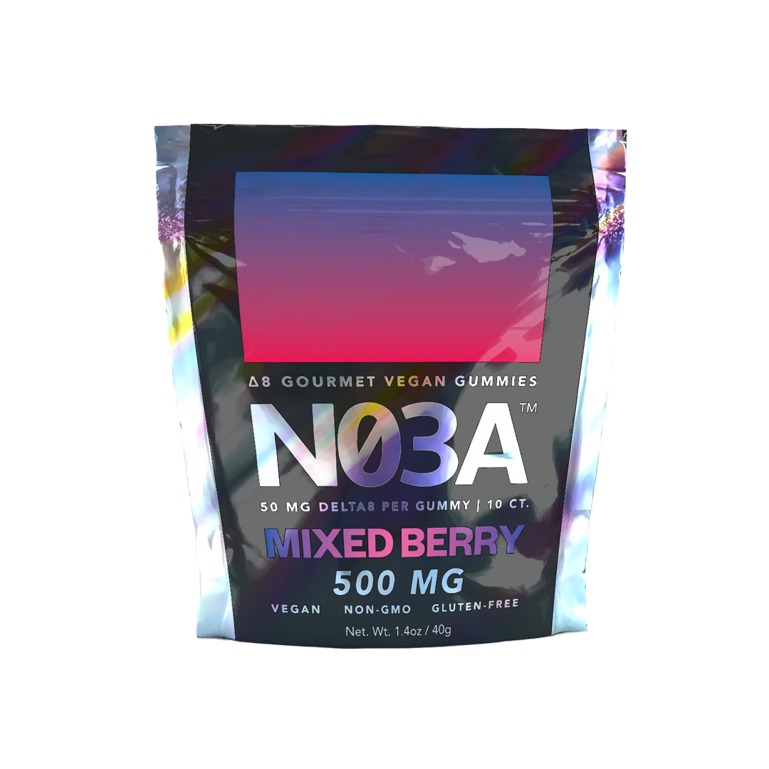 NO3A Δ8 Gourmet Vegan Gummies - 10ct - 50 mg/gummy - 500 mg total