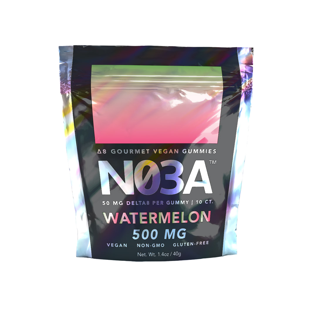NO3A Δ8 Gourmet Vegan Gummies - 10ct - 50 mg/gummy - 500 mg total