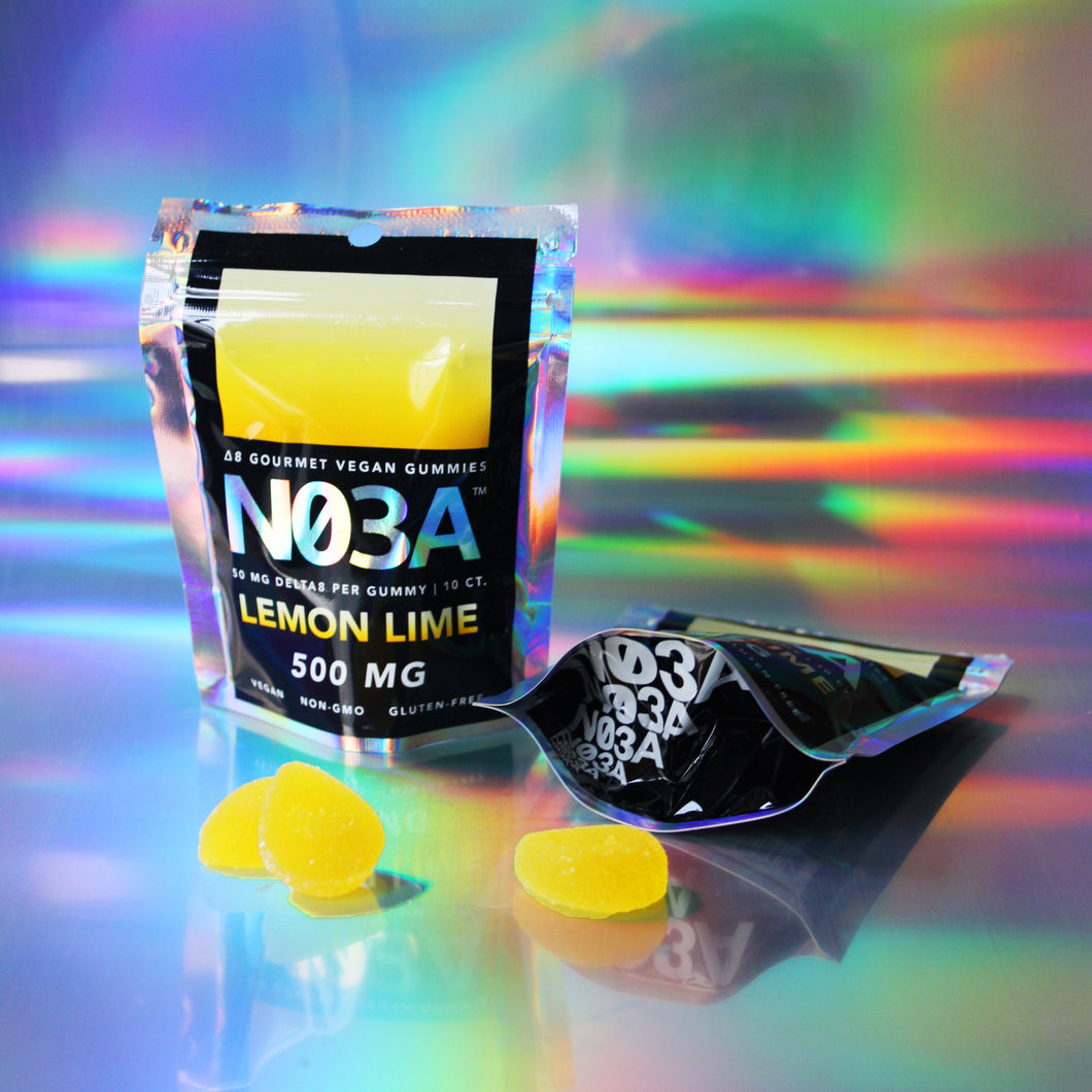 NO3A Δ8 Gourmet Vegan Gummies - 10ct - 50 mg/gummy - 500 mg total