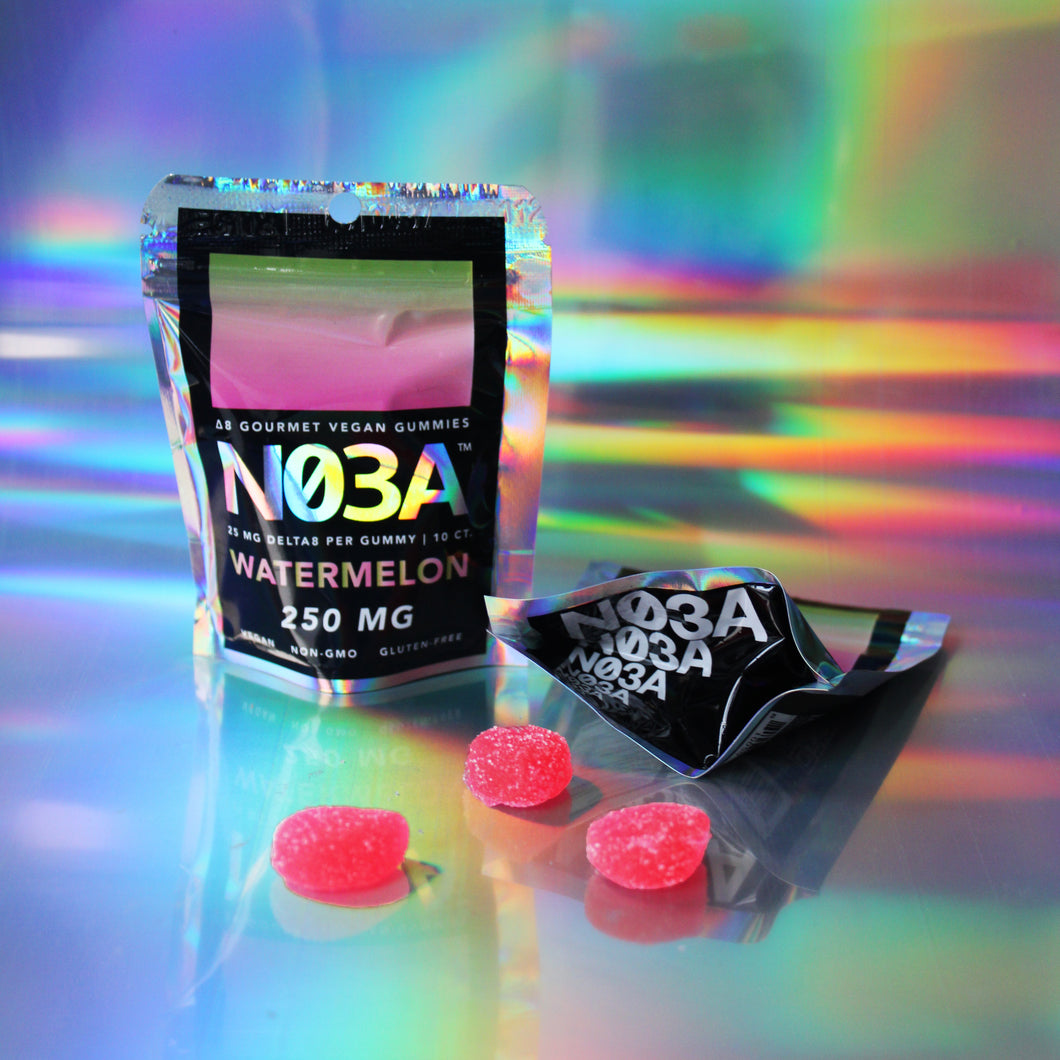 NO3A Δ8 Gourmet Vegan Gummies - 10ct - 25 mg/gummy - 250 mg total