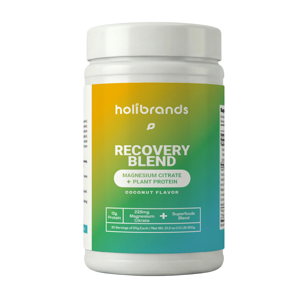 Recovery & Stress Support Blend – Magnesium Citrate, Plant Protein & Superfoods