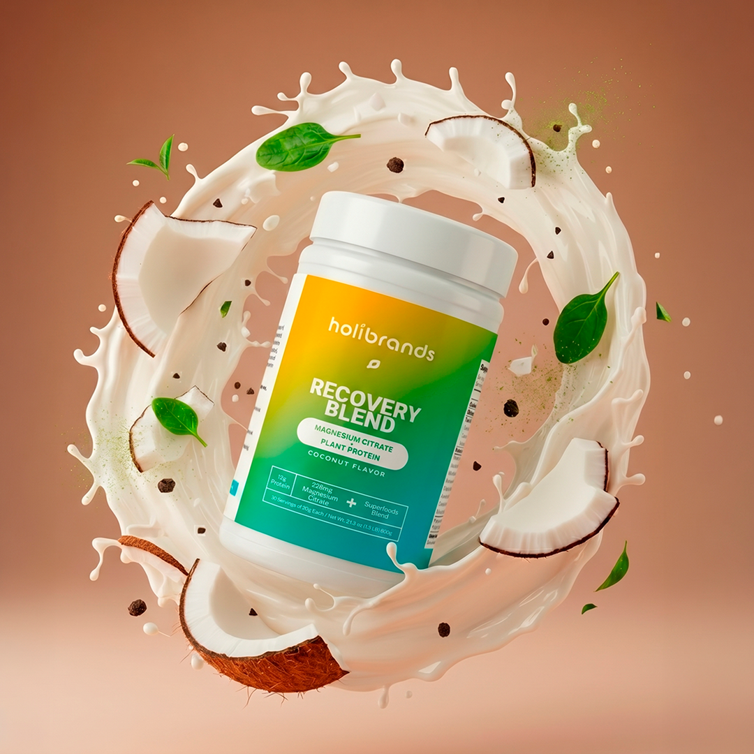 Recovery & Stress Support Blend – Magnesium Citrate, Plant Protein & Superfoods