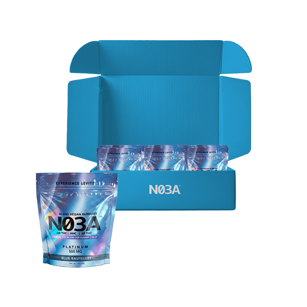 NO3A Platinum THC Blend Gummies – 12-Pack Box