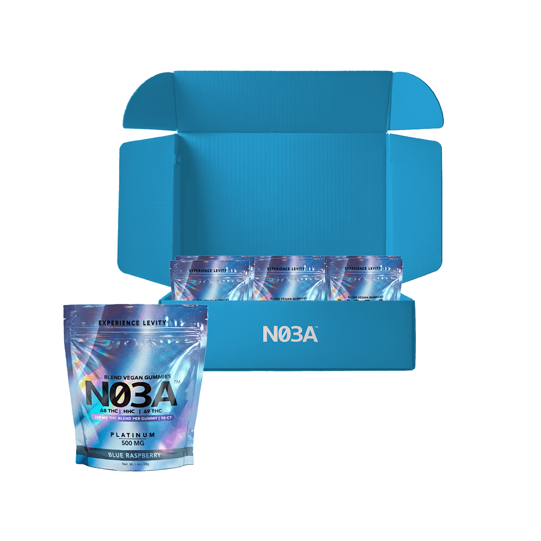 NO3A Platinum THC Blend Gummies – 12-Pack Box