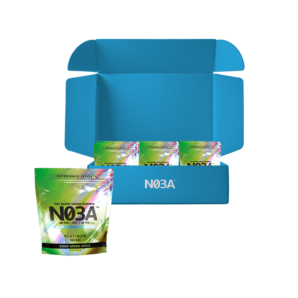 NO3A Platinum THC Blend Gummies – 12-Pack Box