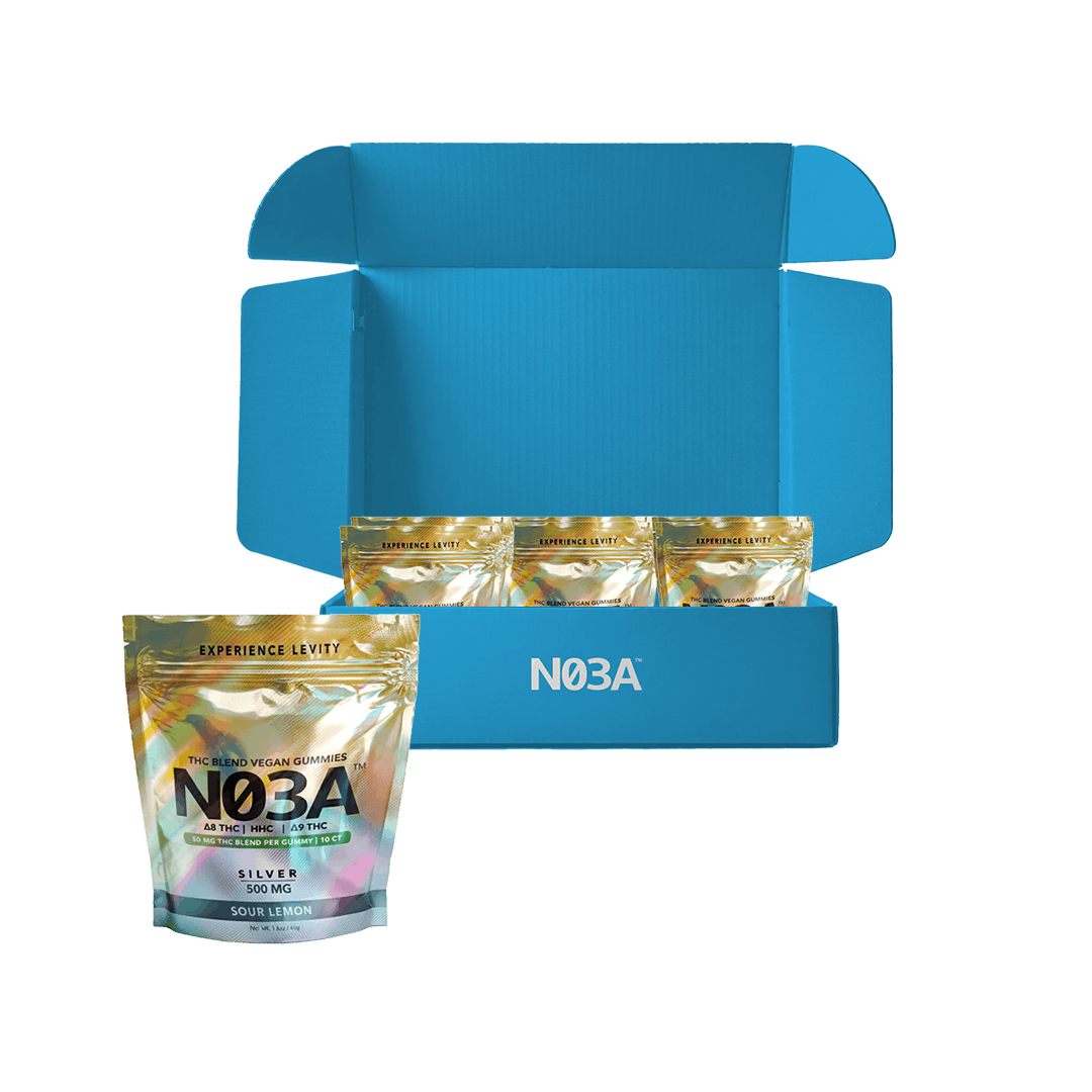 NO3A Silver THC Blend Gummies – 12-Pack Box