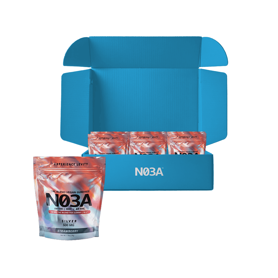 NO3A Silver THC Blend Gummies – 12-Pack Box