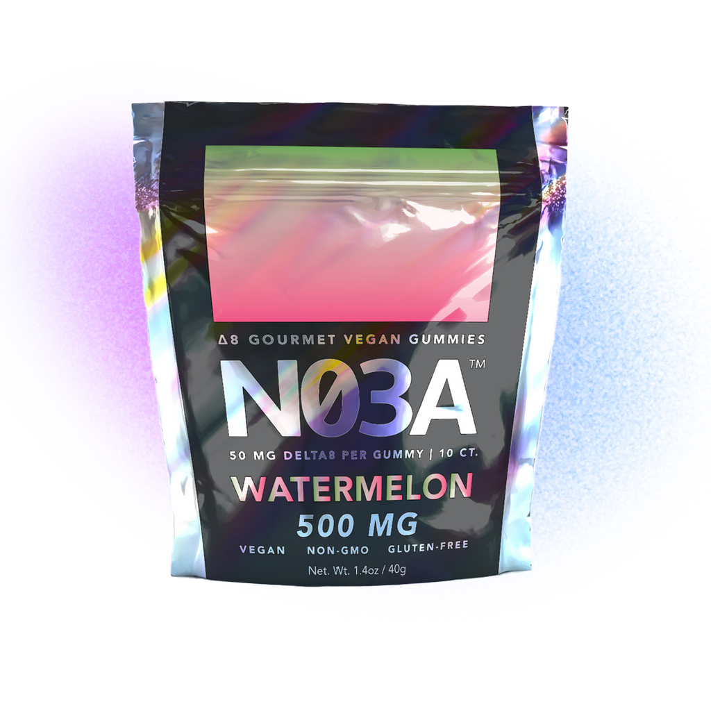 NO3A Δ8 Gourmet Vegan Gummies - 10ct - 50 mg/gummy - 500 mg total