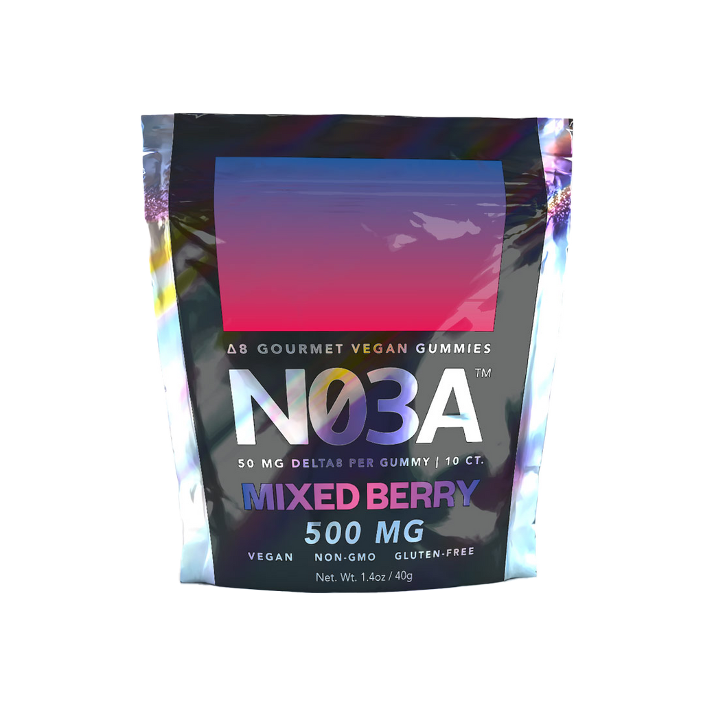 NO3A Δ8 Gourmet Vegan Gummies - 10ct - 50 mg/gummy - 500 mg total