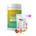 The Stock-Up Trio: 3× Δ8 Gummies 25 mg (30 ct) + FREE Pea Protein & Magnesium Powder