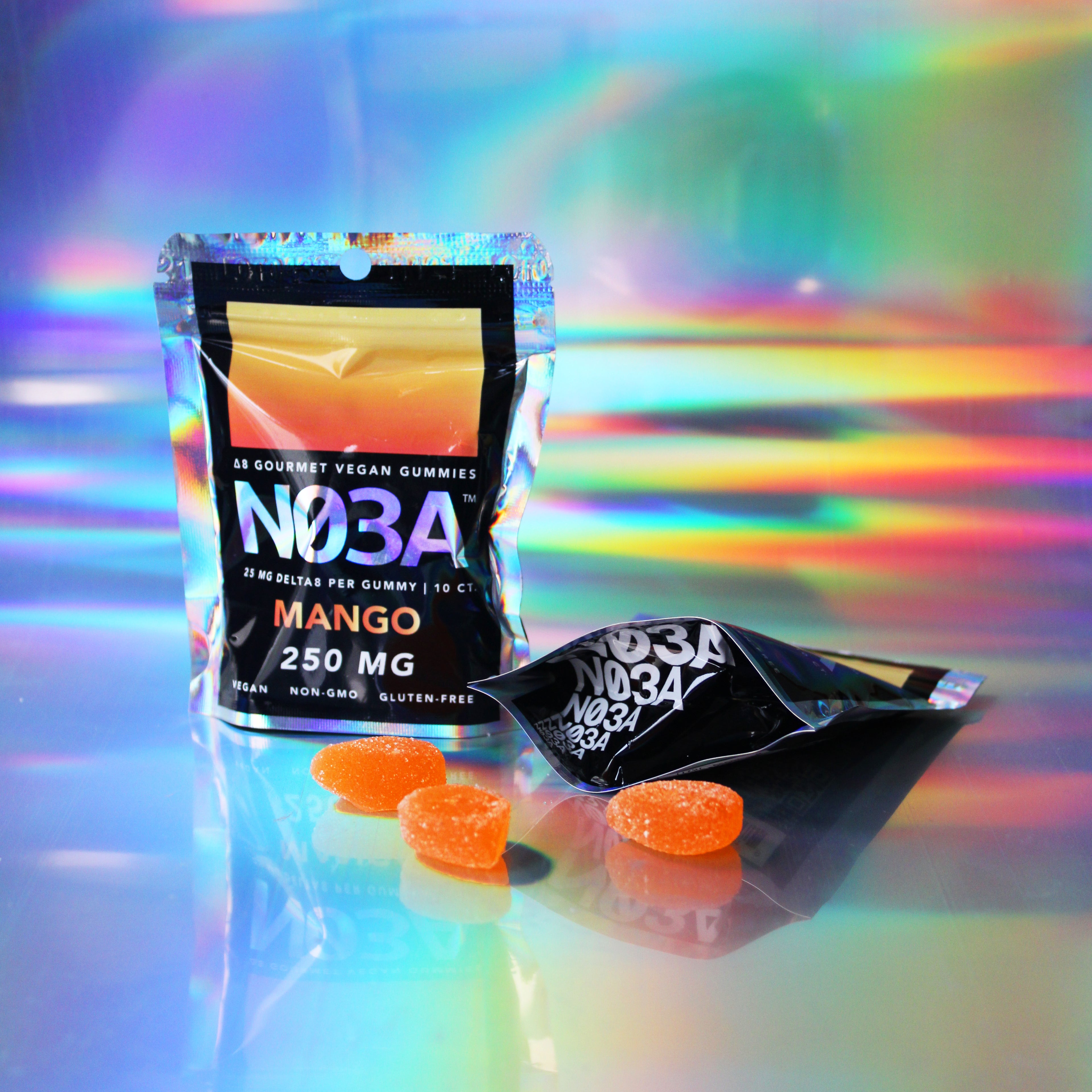 NO3A Δ8 Gourmet Vegan Gummies - 10ct - 25 mg/gummy - 250 mg total